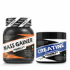 PowerLift Mass Gainer 1kg with Creatine Unflavoured 100gm Combo Pack Weight Gainers/Mass Gainers (1.1 kg, Rich Chocolate)